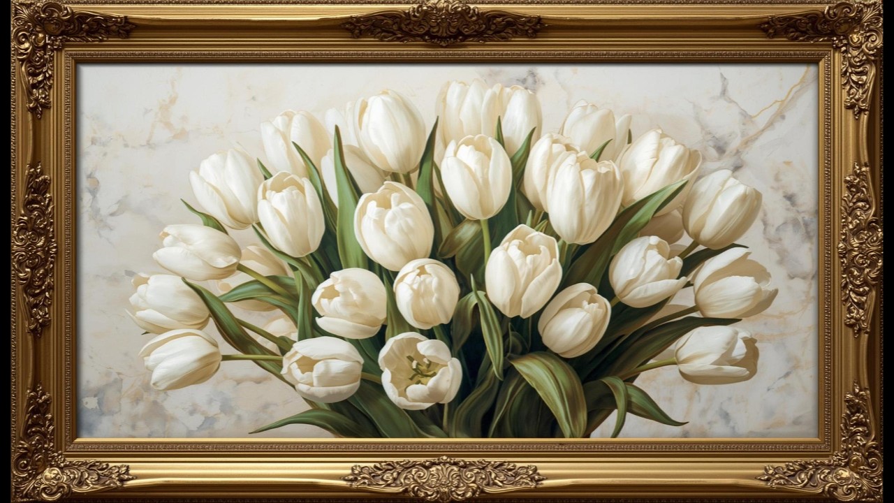 Vintage Spring Purity Mood Wallpaper Background | Ultra HD 4K | Framed Original Digital Art
