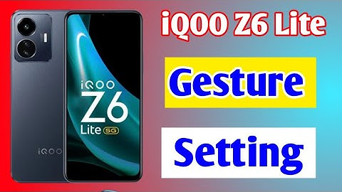 how to gesture navigation setting in iqoo z6 lite 5g | how to hide button in iqoo z6 lite 5g mobile