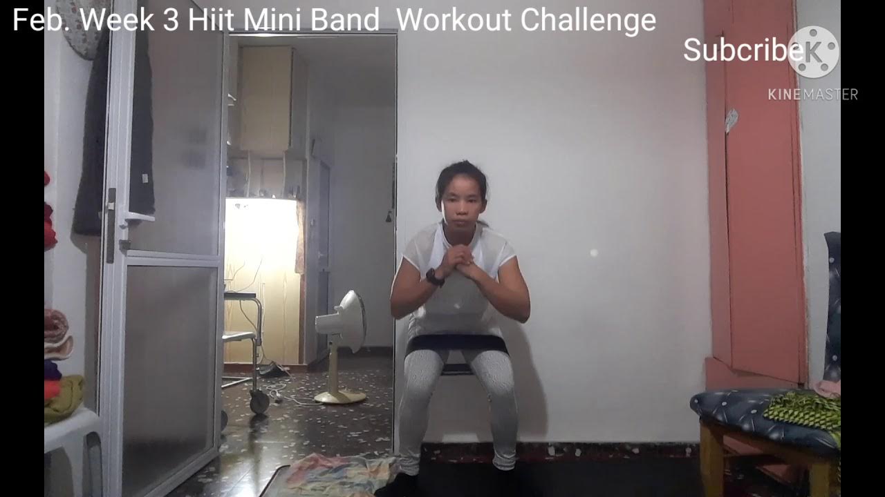 Feb. week 3 Hiit Mini Band Workout Challenge from growingannanas vlog