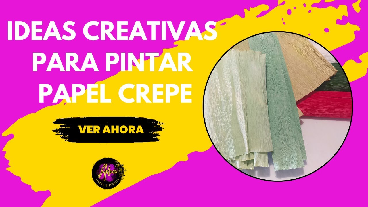 Cómo pintar papel crepé para que tus flores parezcan reales ​​🎨​