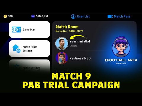 MATCH 9 - Yeasin VS eFootball Area || PAB Trial Campaign || eFootball Mobile Gameplay