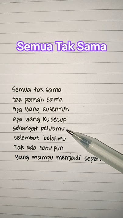 Semua Tak Sama - Padi ( Lirik ) #liriklaguindo #reels #padi #semuataksama #shorts
