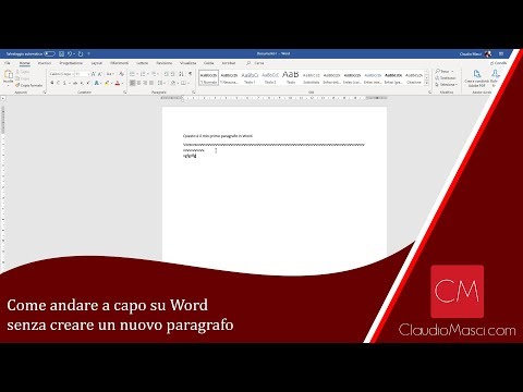 Come andare a capo su Word senza creare un nuovo paragrafo