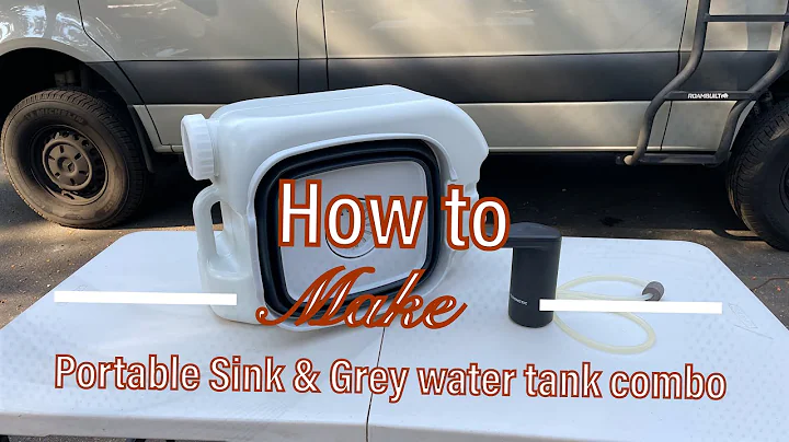 [DIY] Sprinter Van | DIY / Mods | Best Portable Sink & Grey water Tank Combo!! How to short video