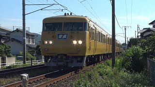 【4K】JR山陽本線　普通列車117系電車　ｵｶE-07編成