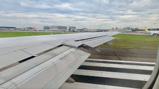 4K takeoff onboard a Qantas Boeing 747-400ER from Sydney International Airport (VH-OEH)
