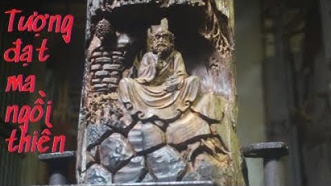 Tuyệt phẩm Tượng Đạt Ma Ngồi Thiền gỗ trắc đỏ đen phần 2