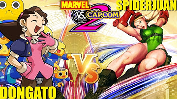 MvC2 Mvci Umvc3 SPIDERJUAN vs DONGATO (Fightcade) pt 2