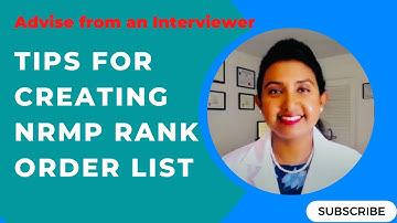 Tips & Strategies for Creating NRMP Rank Order List #eras #matchresult #img