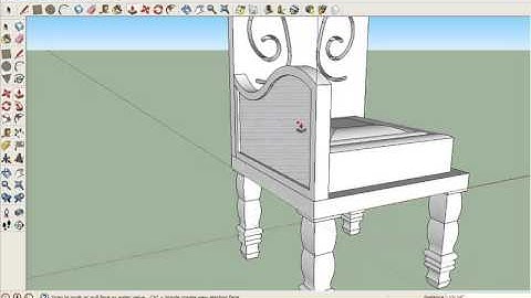 การทำเก้าอี้ sketchup #ขิมเรียม