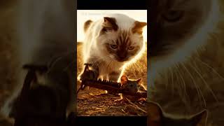 🐈 White Cat’s Quick Rescue | Trap Escape in the Wild | Cinematic Wildlife Short #cat #wildlife