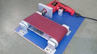 DIY: Learn how to make a drill powered homemade belt sander. Let