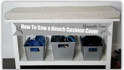 HOW TO SEW A BENCH CUSHION COVER | EASY DIY SEWING | Momma from scratch