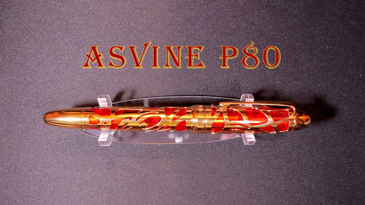 Stylo Plume Asvine P80 - Design Squelette Araignée - Corps Acrylique Transparent - Pointe Extra Fine - Remplissage Piston
