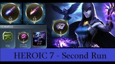 HEROIC 7 Boss RAVEN + Legendary Rewards! | Advent Of Chaos Solo Raid RE-RUN | Injustice 2 Mobile 5.2