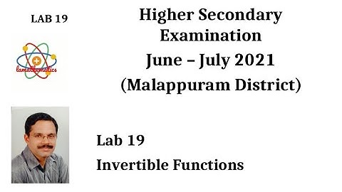 LAB 19 INVERTIBLE FUNCTIONS