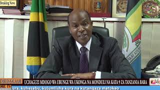 BREAKING NEWS-NEC YAVITAKA VYAMA VYA SIASA KUZINGATIA NA KUHESHIMU SHERIA ZA UCHAGUZI WA SEPTEMBA 16