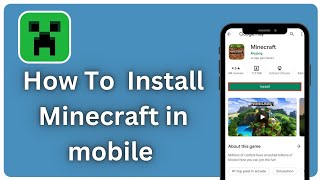 How To Install Minecraft Free On Mobile// How To Download Minecraft in mobile//How To play Minecraft screenshot 1