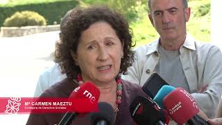 La Presidenta Chivite visita la Escuela Taller de la Fundación Ilundain