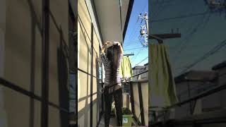 Download Lagu Pregnant with long hair #35 / ロングヘヤの妊婦 ＃35／ Tóc dài mới gội xong đăng luôn cho nóng MP3