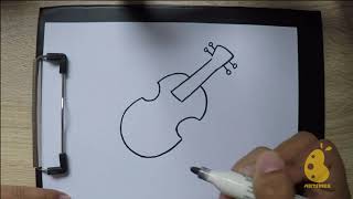 How to Draw violin