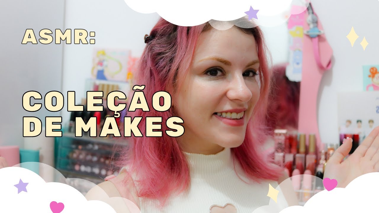 ASMR Coleção de Maquiagem 💄 Voz suave, descrições, tap tap