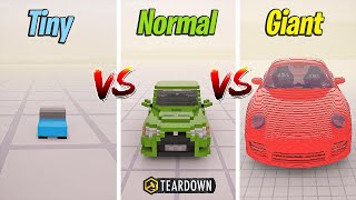 TINY Car vs NORMAL Car vs GIANT Car | Teardown