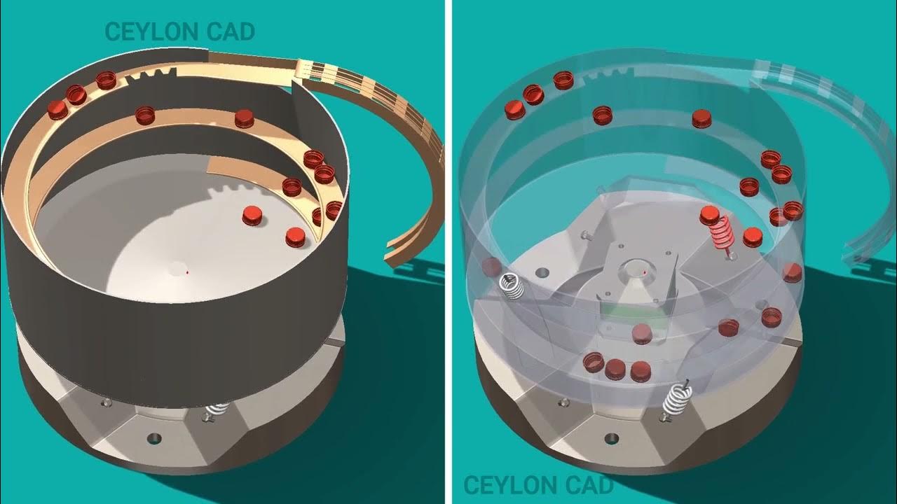 Vibratory Bowl Feeder Solidworks Simulation YouTube