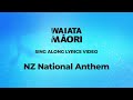 New Zealand NZ National Anthem Lyrics Video Waiata Māori Song