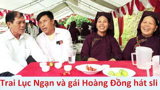 Luc Ngan boys and Hoang Dong girls singing sli at the Lung Cung birthday festival #hatslilangson
