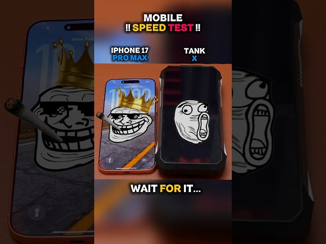 🥶🚀 IPHONE 17 PRO MAX VS TANK X SPEED TEST!!
