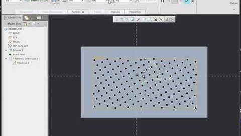 Creo Parametric - Fill Pattern