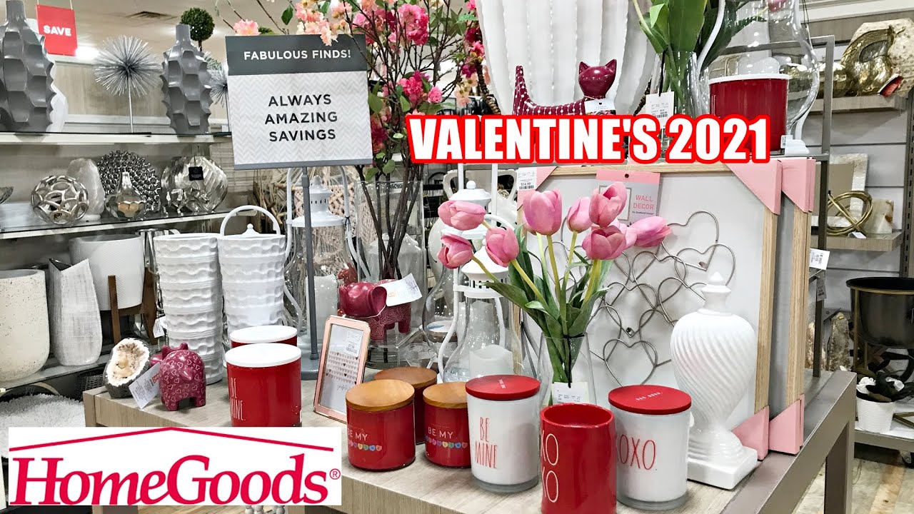 HOMEGOODS VALENTINE\'S 2021 DECOR and GIFT IDEAS SHOP WITH ME - YouTube