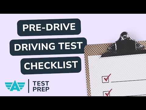 Pre Drive Checklist for Driving Test | What to Know Before Your DMV Test - video from Aceable