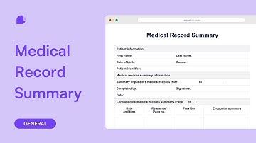 Medical Record Summary