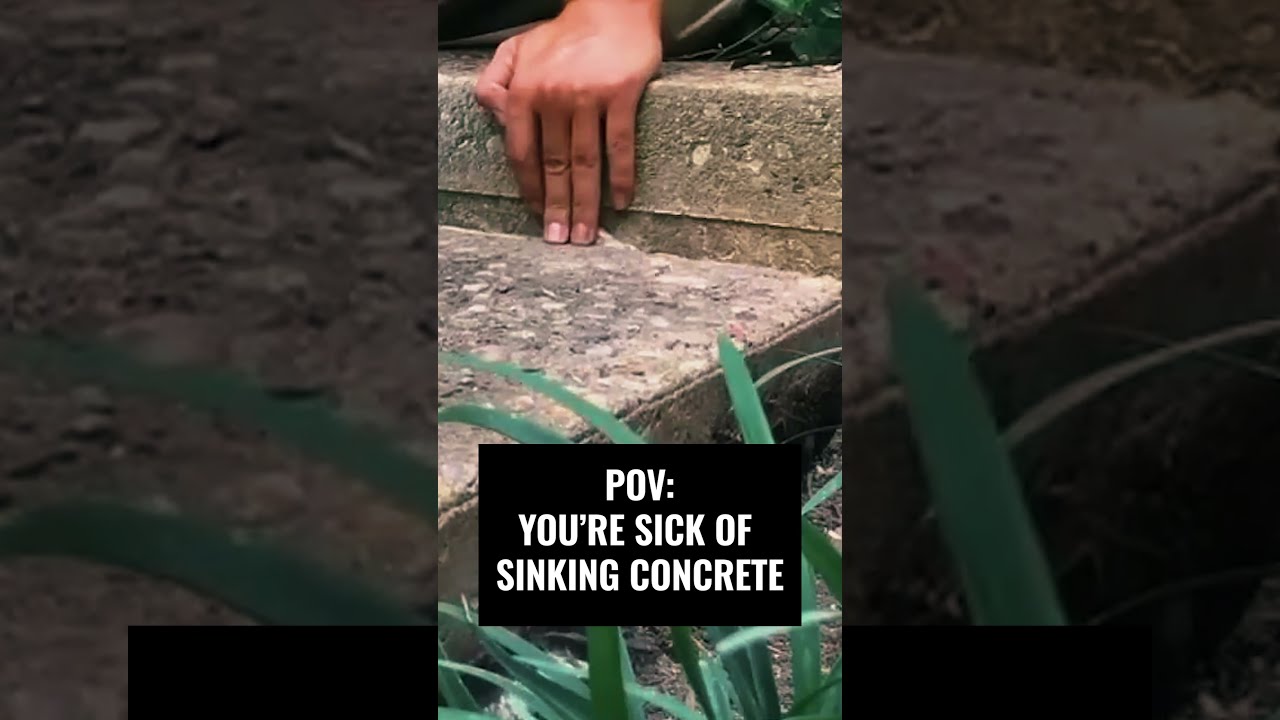 Sinking Concrete Watch This Fix In Minutes 