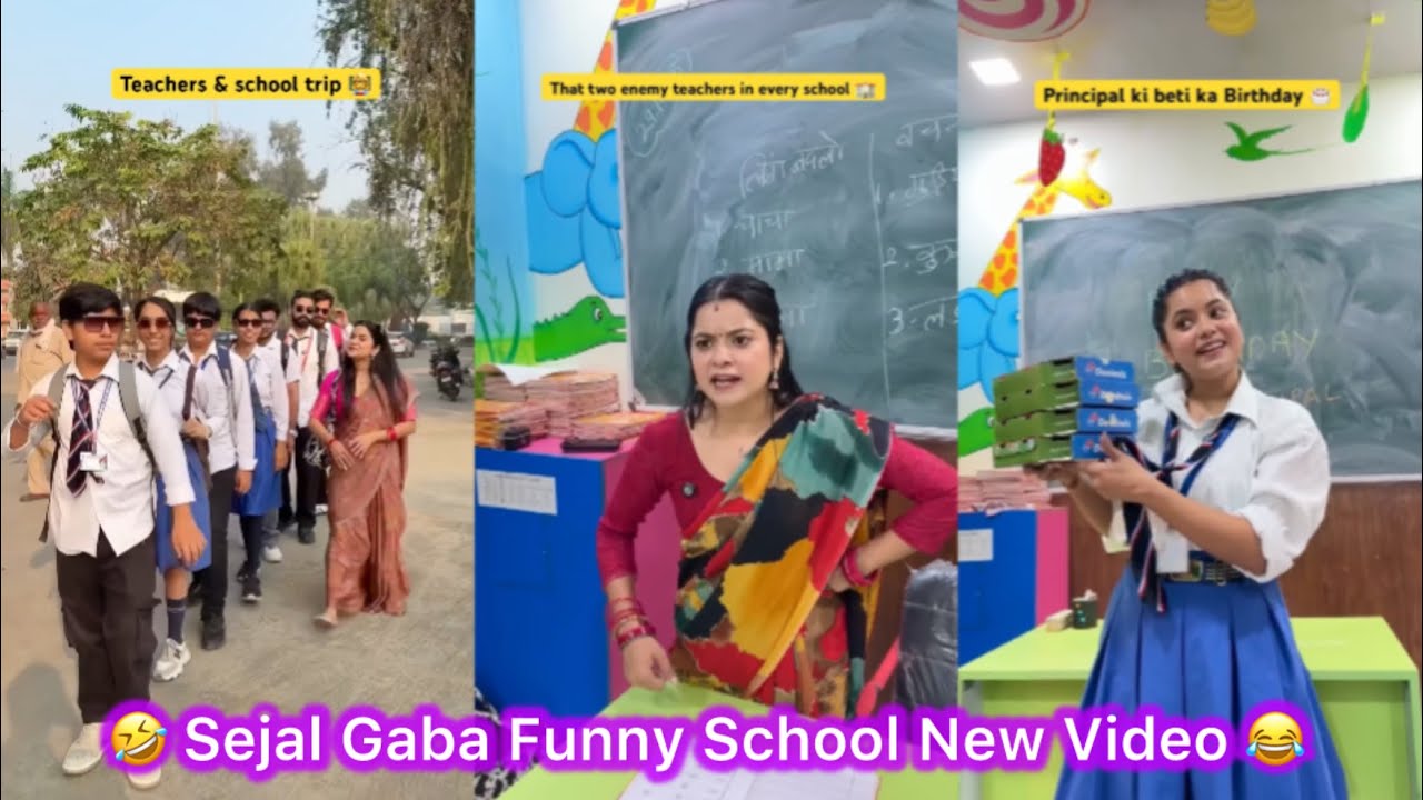 Sejal Gaba Funny School New Video 😀😁 l #school #trending  #viralvideo 