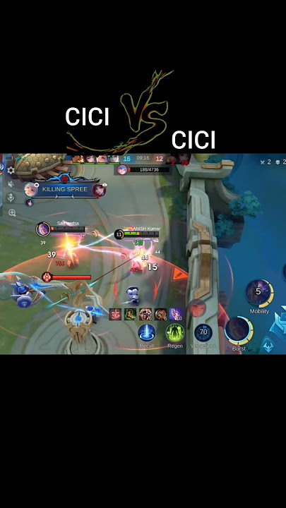 CICI vs CICI 🤞🗿 #mobalegends5v5 #moba5v5English #moba5v5pippin