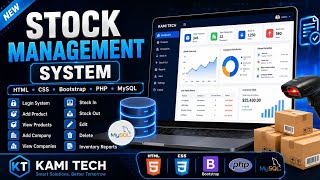 Stock Management System in PHP & MySQL | Inventory Management Software Project | HTML CSS Bootstrap