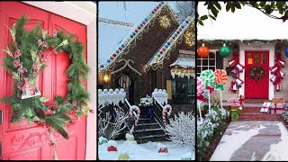 Best Gingerbread outdoor house decorations idea.