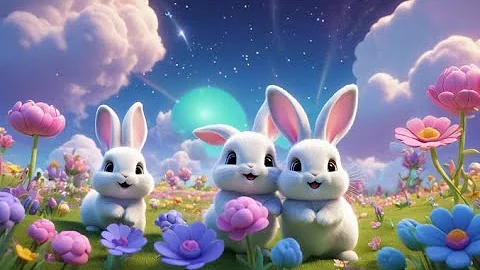 Five Little Bunnies Jumping on the Ground | Fun Bunny Counting Song | Learn Numbers & Actions