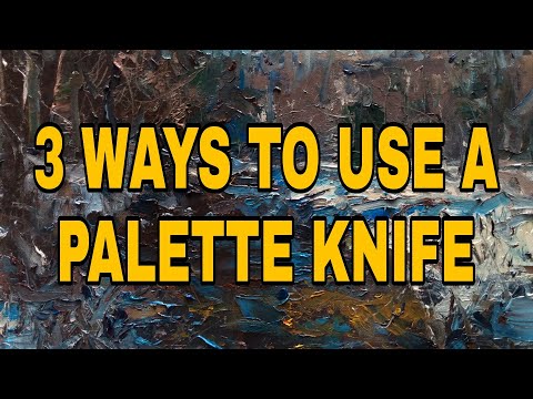3 Ways to Use a Palette Knife - KYLE BUCKLAND - Impressionism Art Demo - Oil painting instruction