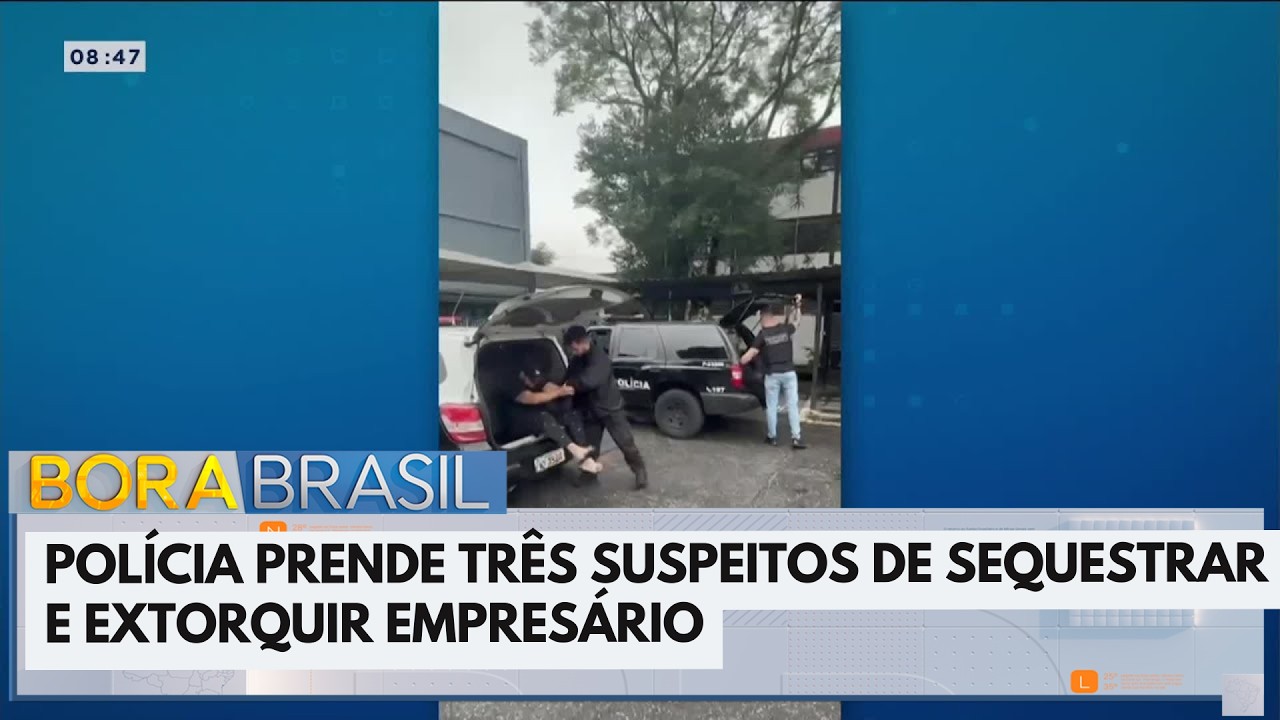 Polícia prende suspeitos de sequestro contra empresário