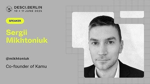 From Scientific Data Publishing to Collaborative Data Economy | Sergii Mikhtoniuk