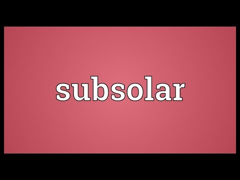 Header of subsolar
