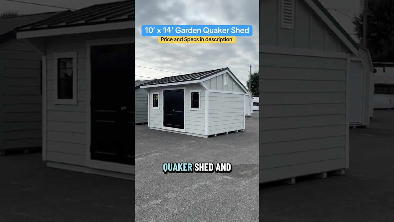 Budget Shed, Luxury Look ✨ | 10x14 Garden Quaker