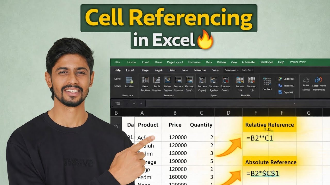 Cell Referencing in Excel | Relative, Absolute & Mixed Reference ...