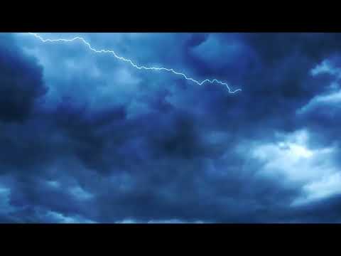 Blue thunder sky background l Thunder sky background for video editing l no copyright claim download