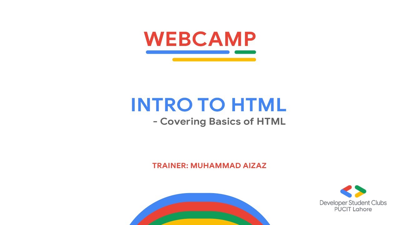 Intro To HTML | WebCamp Day 1 - YouTube