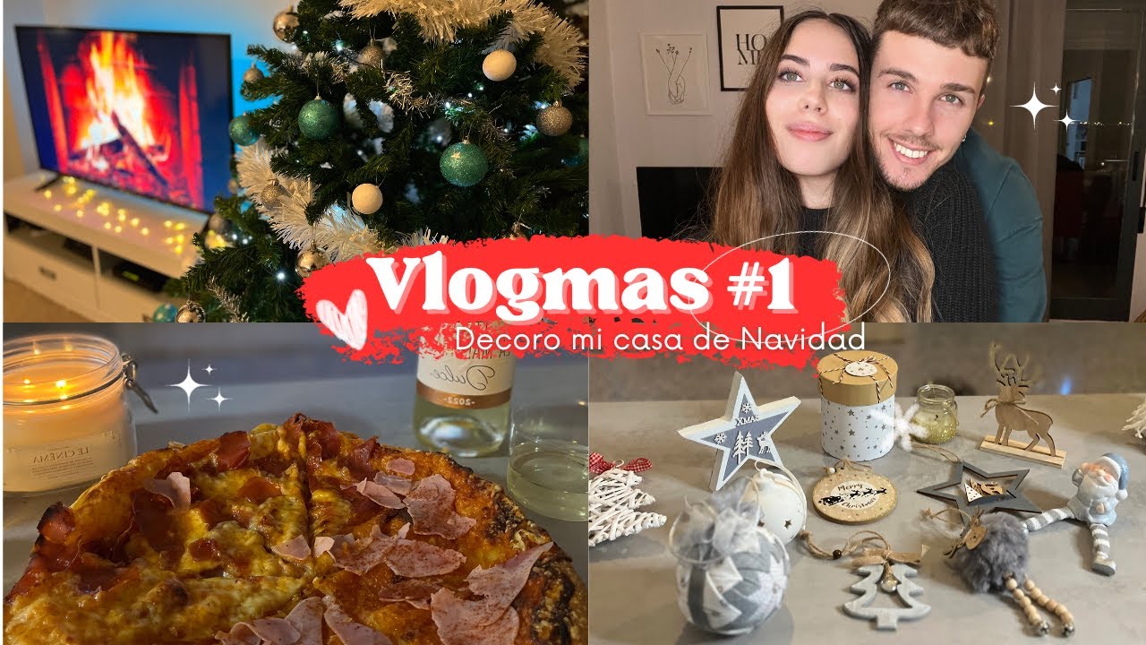 🎄VLOGMAS 1 ⭐️ DECORO mi CASA de NAVIDAD 🏠❤️ PIZZA sin GLUTEN 🍕+ VELA VIRAL de ZARA ✨| Iris Lozano